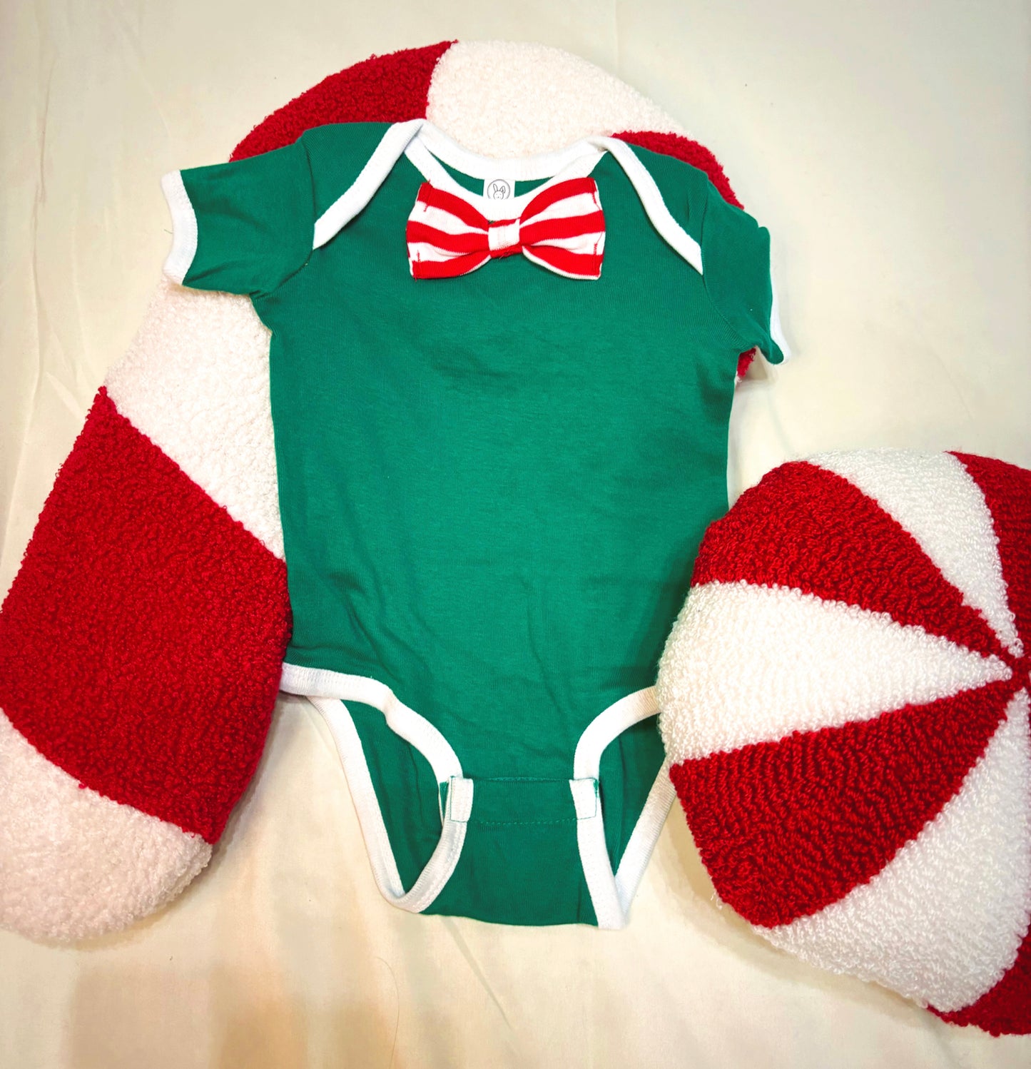 Christmas Bow Tie Onsie