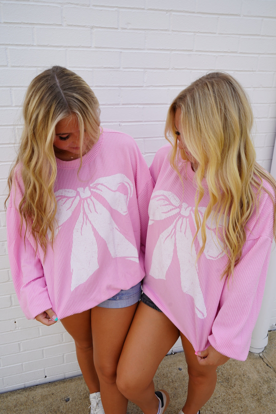 Pretty In Pink Bow Sweatshirt