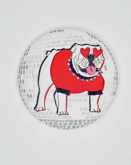 Disco Dawg Button